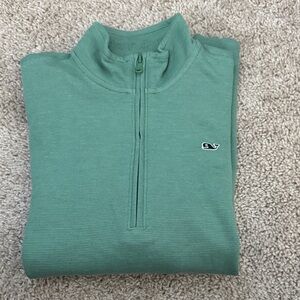 Vineyard Vines Seafoam Zip-Up Sweater